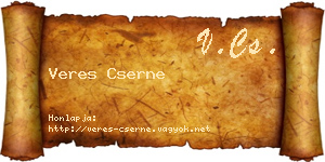 Veres Cserne névjegykártya